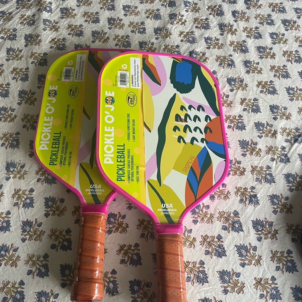 Vibrant Pickleball Paddles, the set!